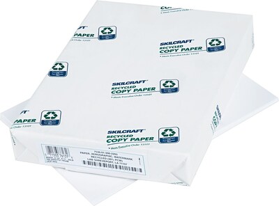 AbilityOne U.S. Federal Seal Watermark Paper, 8.5 x 11,White, 500 Sheets/Ream, 10 Reams/Carton (75
