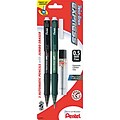 Pentel Twist-Erase EXPRESS Mechanical Pencil, 0.5mm, #2 Medium Lead, 2/Pack (QE415LEBP2)