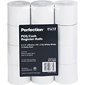 PM Company ® Impact Printing Carbonless Paper Roll, White, 2 1/4(W) x 90(L), 12/Pack