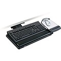 3M™ Keyboard Tray, Adjust Height and Tilt, Adjustable Platform with Gel Wrist Rests, Mouse Pad, 21.75 Track, Black (AKT100LE)