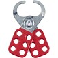 Master Lock® Safety Lockout Hasps, Steel, Red, 1-1/2" Jaw Diameter, Each