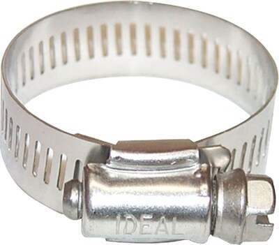 Ideal 68 Series Worm Drive Hose Clamp, 3/8-7/8, 10/Box (420-6406)