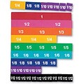 Learning Resources Soft Foam Magnetic Rainbow Fraction Tiles, Set of 51 (LER0611)