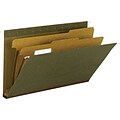Smead® Legal 2 Dividers 1/5 Tab Hanging File Folder W/2 Expansion, Standard Green, 10/Box