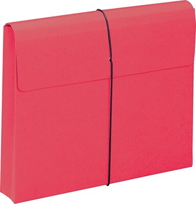 Smead 2 Expansion Wallet with String, Letter Size, Red, 10/Box (77205)