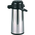 Hormel Commercial Grade Airpot with Pushbutton Pump, 2.2 Liters, Stainless Steel