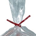 9 x 5/32 - Staples Red Plastic Twist Tie, 2000/Case