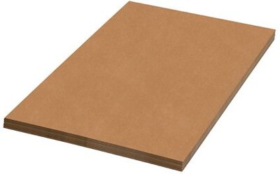 The Packaging Wholesalers 36 x 36  Staples Corrugated Sheet, 5/Bundle (BSSP3636)