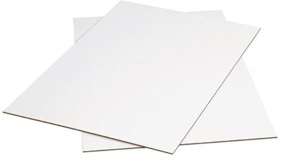SI Products Corrugated Sheet, 40 x 48, 32 ECT, White, 5/Bundle (SP4048W)