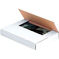 12 1/2 x 12 1/2 x 2 -  White Easy-Fold Mailer, 50/Bundle