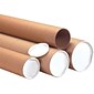 4" x 72" - Quill Brand® Kraft Heavy-Duty Mailing Tube with Caps, 12/Case