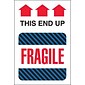 Tape Logic® Labels, "This End Up - Fragile", 4" x 6", Multiple, 500/Roll