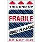 Tape Logic® Labels, "Fragile - Liquid in Plastic", 4" x 6", Multiple, 500/Roll