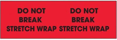 Tape Logic Do Not Break Stretch Wrap Shipping Label, 3 x 10, 500/Roll