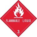 Tape Logic Flammable Liquids - 3 Tape Logic Shipping Label, 4 x 4, 500/Roll