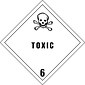 Tape Logic Toxic - 6" Tape Logic Shipping Label, 4" x 4", 500/Roll