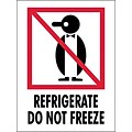 Tape Logic Refrigerate - Do Not Freeze Shipping Label, 3 x 4, 500/Roll