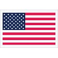 Quill Brand Packing List Envelope, 5 1/4 x 8 - Full Face, U.S.A. Flag, 1000/Case