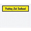 Quill Brand Packing List Envelope-Script, 4 1/2 x 6 - Yellow Panel Face, Packing List Enclosed, 1000/Case