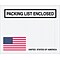 Quill Brand® Packing List Envelope, 4.5 x 5.5, U.S.A. Flag Panel Face, Packing List Enclosed, 10