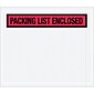 Quill Brand Packing List Envelope, 7" x 6", Red Panel Face, "Packing List Enclosed", 1000/Case (PL491)