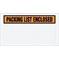 The Packaging Wholesalers Packing List Envelope, 5 1/2" x 10", Orange Panel Face, 1000/Pack (ENVPQ24)
