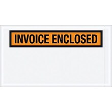 Quill Brand® Packing List Envelope, 5 1/2 x 10 Orange Panel Face Invoice Enclosed, 1000/Case