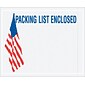 Quill Brand® Packing List Envelope, 4 1/2" x 5 1/2", 2 Mil - U.S.A. Flag Panel Face, "Packing List Enclos, 1000/Case