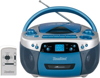 Hamilton™ Audio Visual Boom Box with USB Port, CD/MP3 Player Cassette Recorder Radio Tuner