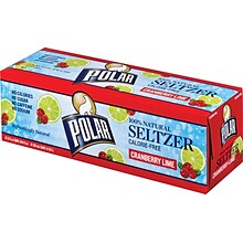 Polar® Cranberry Lime Seltzer, 12 oz. Cans, 24/Pack
