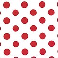 Shamrock Printed Tissue, Polka Dot Red