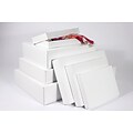 Boxit Two-Piece Apparel Box, White Frost (Gloss), 15 x 9.5 x 2