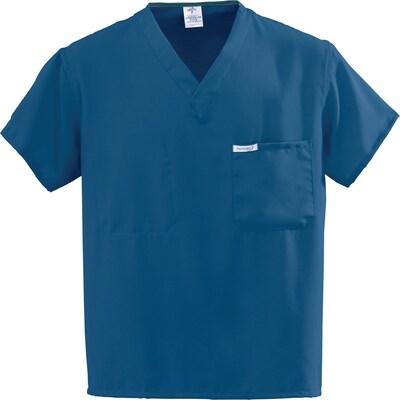 PerforMAX™ Unisex One-pocket Reversible Scrub Tops, Royal Blue, Angelica Color-coding, XL