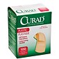 Curad® Adhesive Bandages, 3/4"X3", Plastic, 100/Box, 12 Boxes/Case