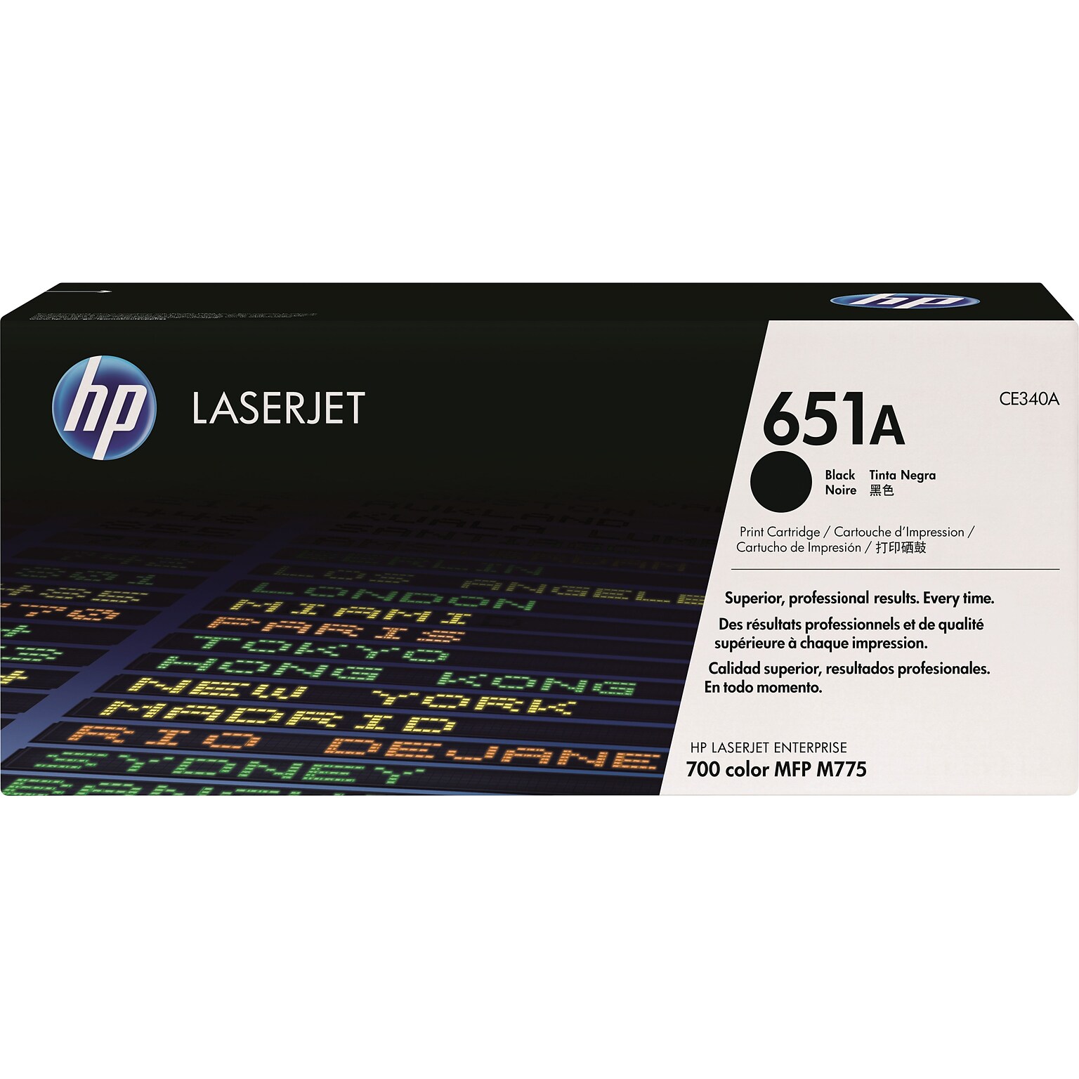 HP 651A Black Standard Yield Toner Cartridge  (CE340A)