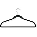 Honey Can Do Velvet Touch Suit Hangers, Black, 50/Pack (HNG-01884)