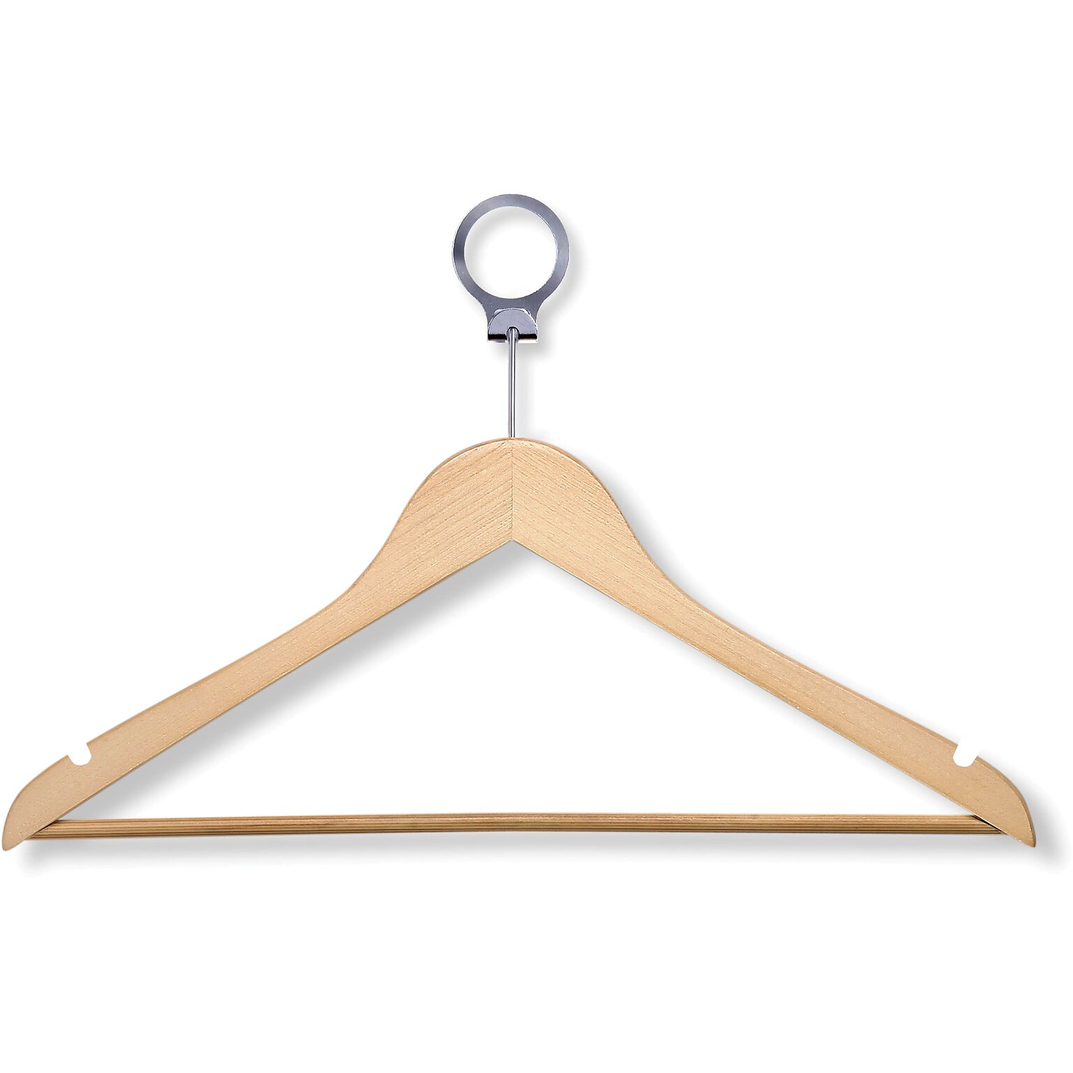 Honey Can Do 24 Pack Hotel Suit Hangers, Maple, 24/Pack