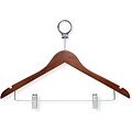Honey Can Do 24 Pack Hotel Hanger, Standard With Clips, Cherry, 24/Pack