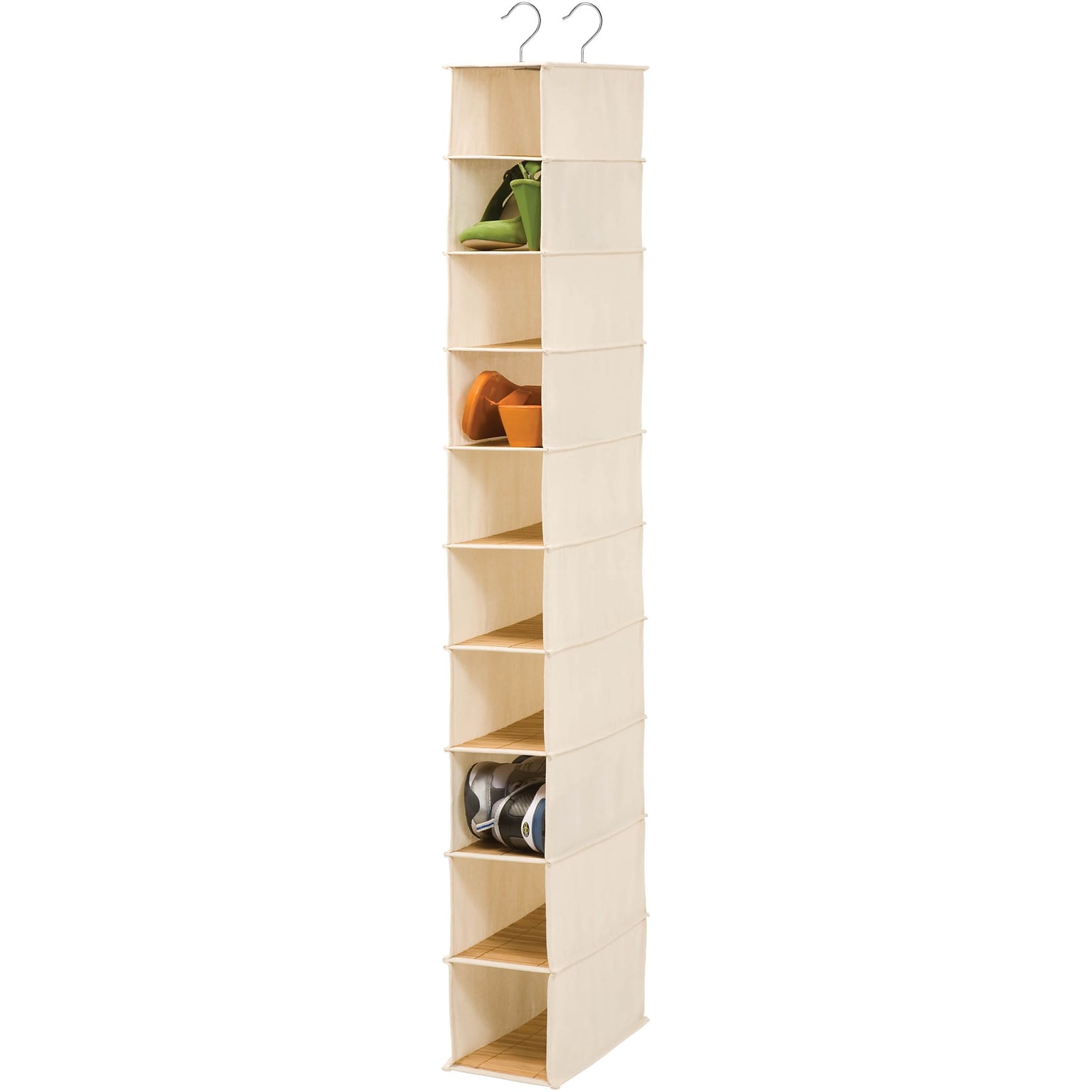 Honey Can Do 10 Shelf Hanging Organizer, Bamboo
