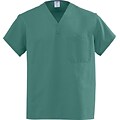 Angelstat® Two-pocket A-Stat Reversible V-neck Scrub Tops, Emerald Green, Angelica Color-coding, XL