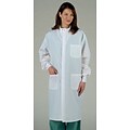 ASEP® Unisex Full Length Barrier Lab Coats, White, Large