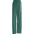 AngelStat® Unisex Elastic Cargo Scrub Pants, Emerald, XL, Medium Length