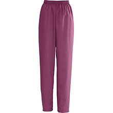 AngelStat® Ladies Elastic Draw Cord Scrub Pants, Raspberry, Medium