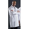 Medline Mens Staff Length Fine Twill Lab Coats, White, 36 Size