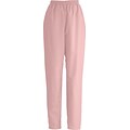 ComfortEase™ Ladies Elastic Scrub Pants; Pink, Medium, Regular Length