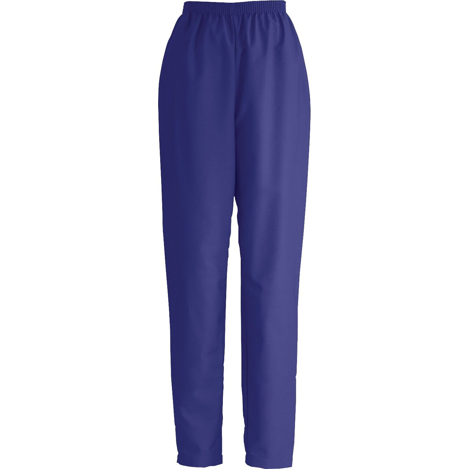 Medline ComfortEase Ladies Elastic Scrub Pants, Purple, Medium, Regular Length