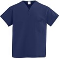 ComfortEase™ Unisex One-pocket V-neck Reversible Scrub Top, Midnight Blue, Medline Color-coding, 5XL