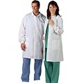 ResiStat® Mens Full Length Protective Lab Coats, White, Small