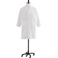 Medline Mens Heavyweight Twill Full Length Lab Coats, White, 30 Size