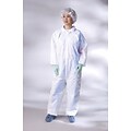 Medline Classic Breathable Coveralls; White, Large, 25/Case